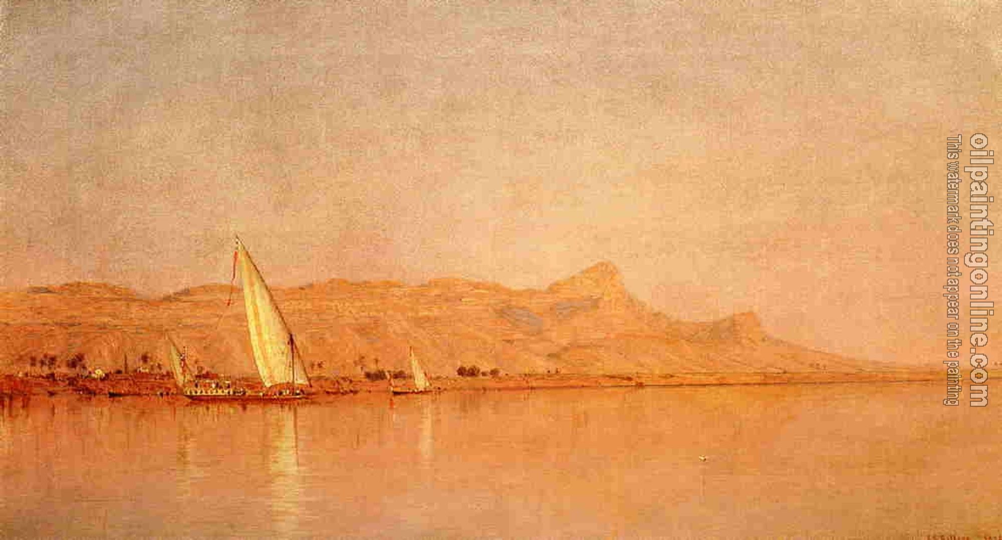 Gifford, Sanford Robinson - On the Nile, Gebel Shekh Hereedee